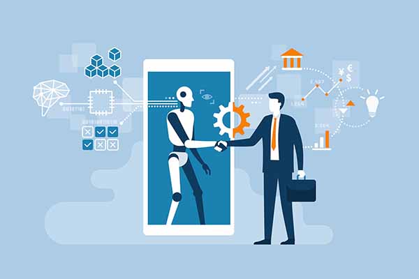 A promotional image featuring 24x7 SaralTech’s AI integration services, offering tailored AI solutions for businesses.
